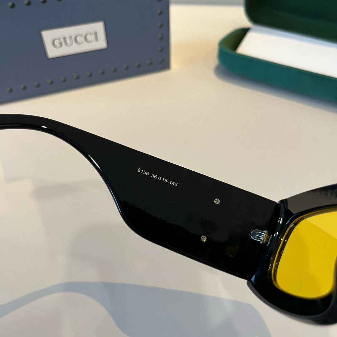 Gucci Oversized Black Lens Sunglasses for Men & Women - 486336 - detail image 5