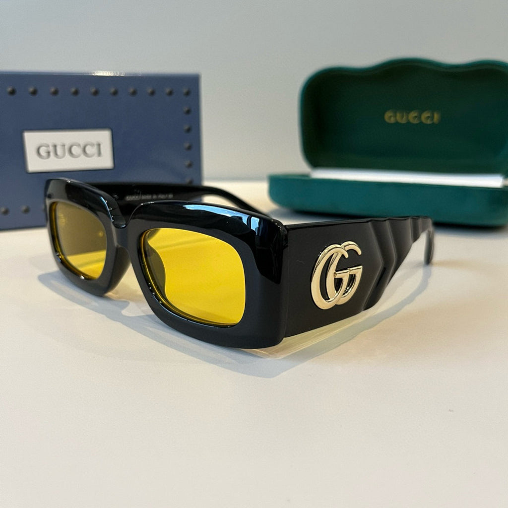 Gucci Oversized Black Lens Sunglasses for Men & Women - 486336 - detail image 3