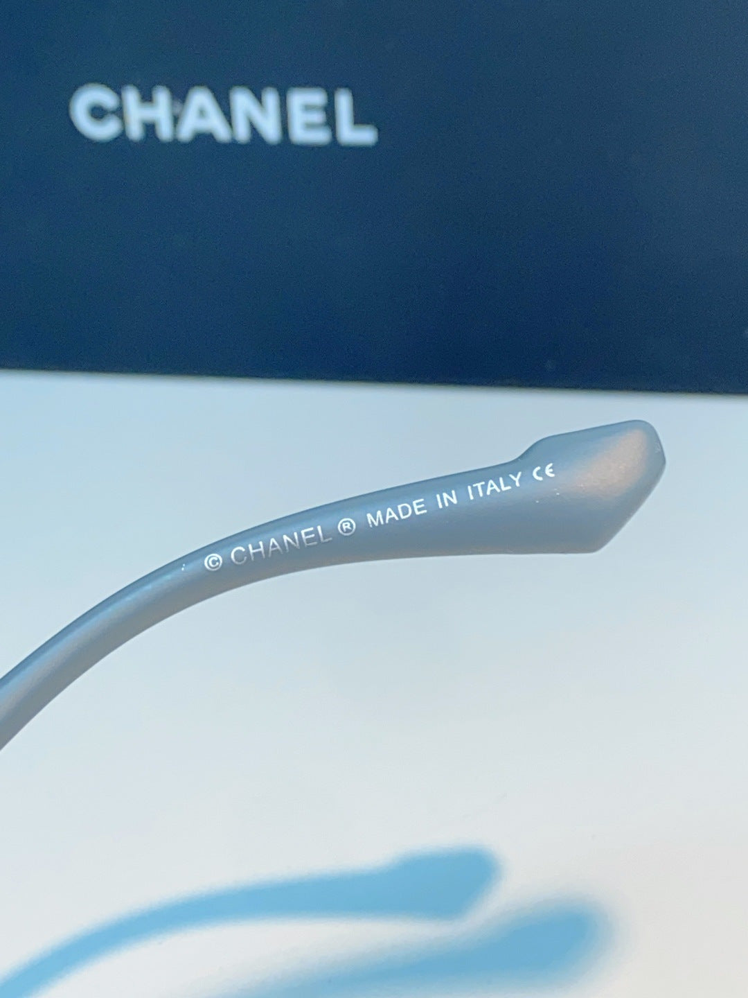Chanel Cat-Eye Gray Lens Sunglasses for Women - 465189 - detail image 8