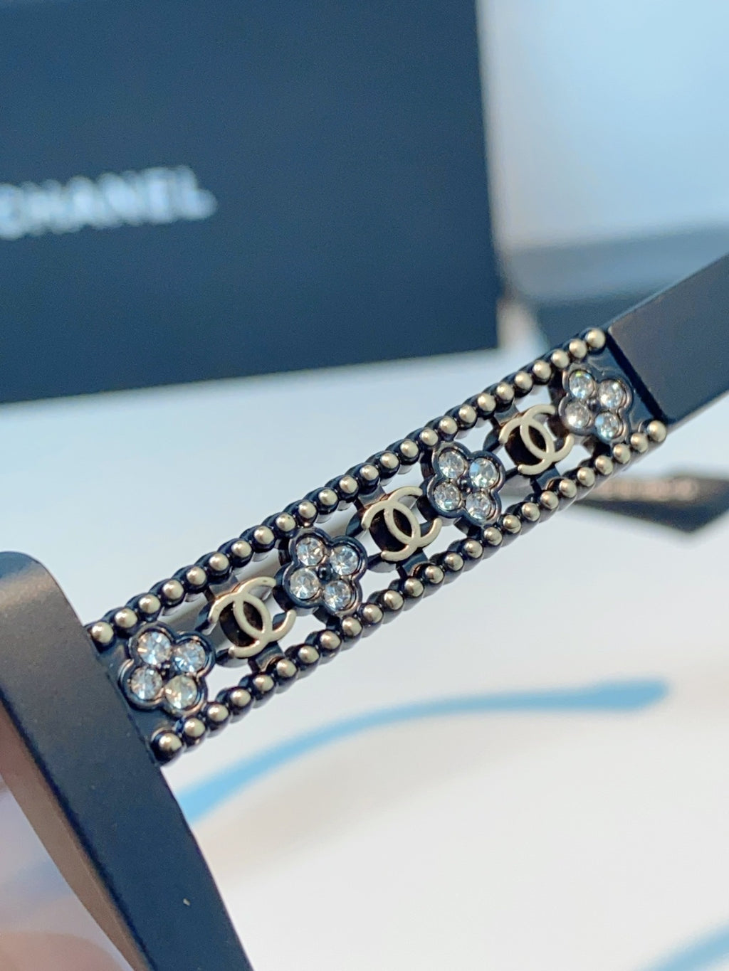 Chanel Cat-Eye Gray Lens Sunglasses for Women - detail image 8