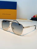 Louis Vuitton Metal Aviator Silver Lens Sunglasses for Men - 486210