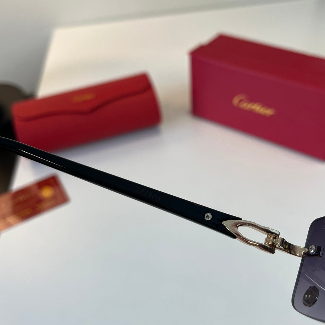 Cartier Lightweight Metal Rimless Silver Lens Sunglasses for Men & Wo - 449457 - detail image 10