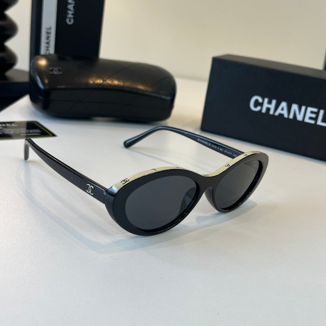 Chanel Cat-Eye Silver Lens Sunglasses for Men & Women - 486660