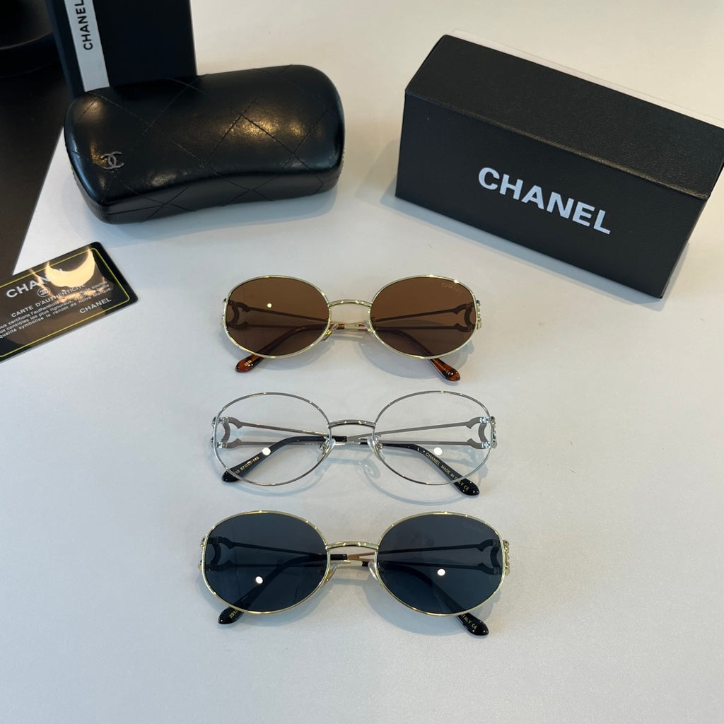 Chanel Metal Fashion Silver Lens Sunglasses for Men & Women - 486666 - detail image 12
