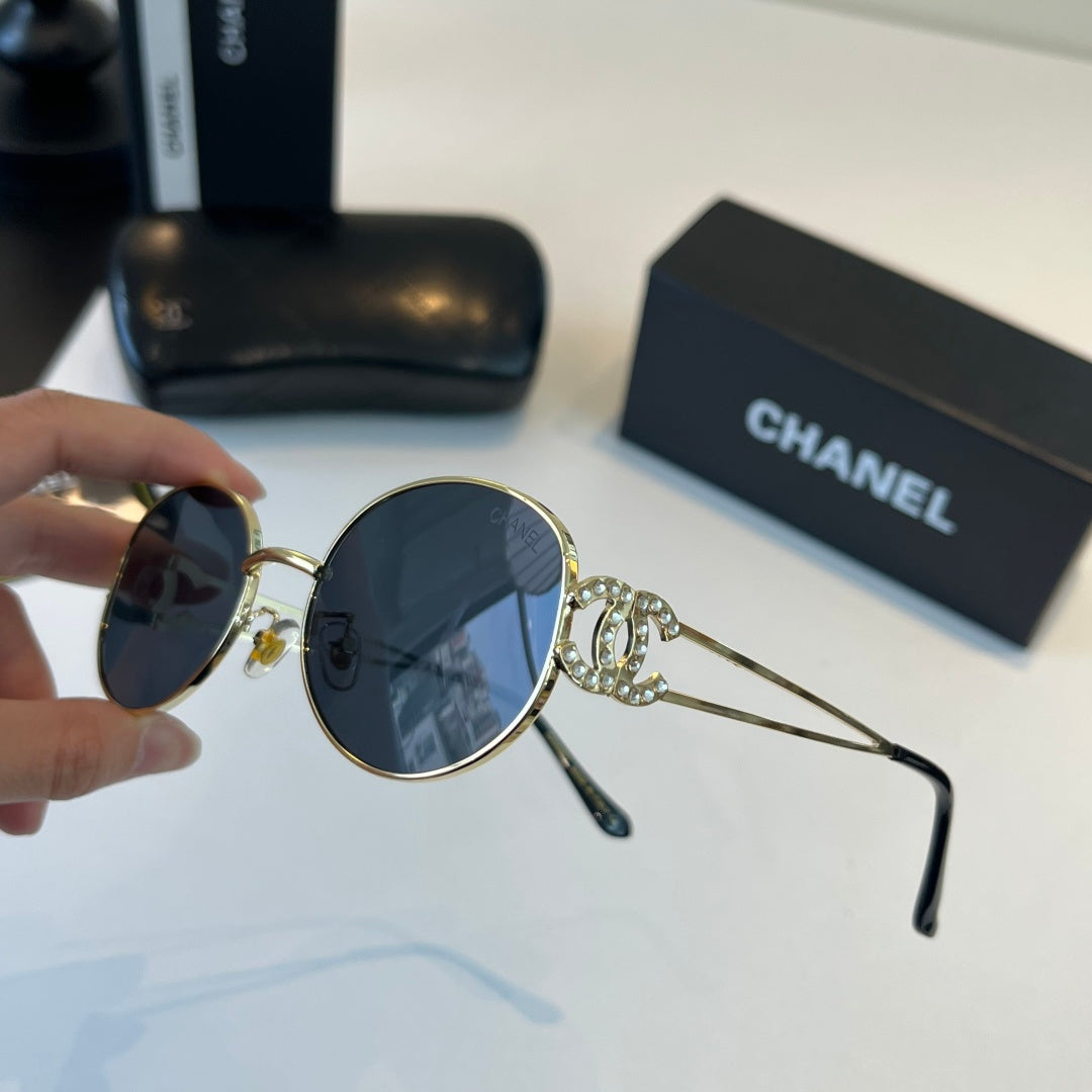 Chanel Metal Fashion Silver Lens Sunglasses for Men & Women - 486667 - detail image 4