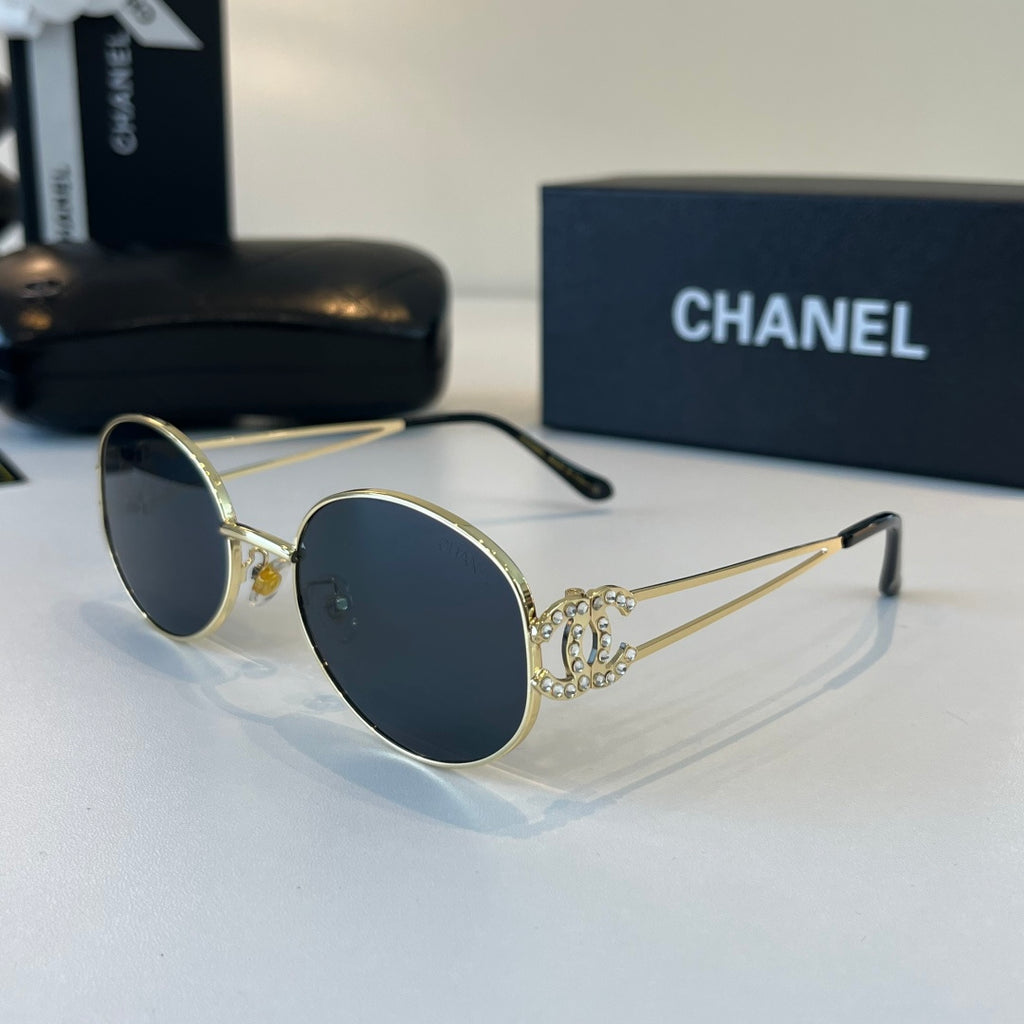 Chanel Metal Fashion Silver Lens Sunglasses for Men & Women - 486667 - detail image 3