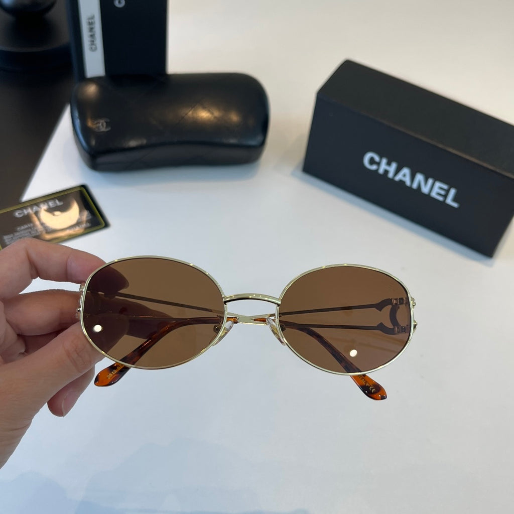 Chanel Metal Fashion Brown Lens Sunglasses for Men & Women - 486668 - detail image 5