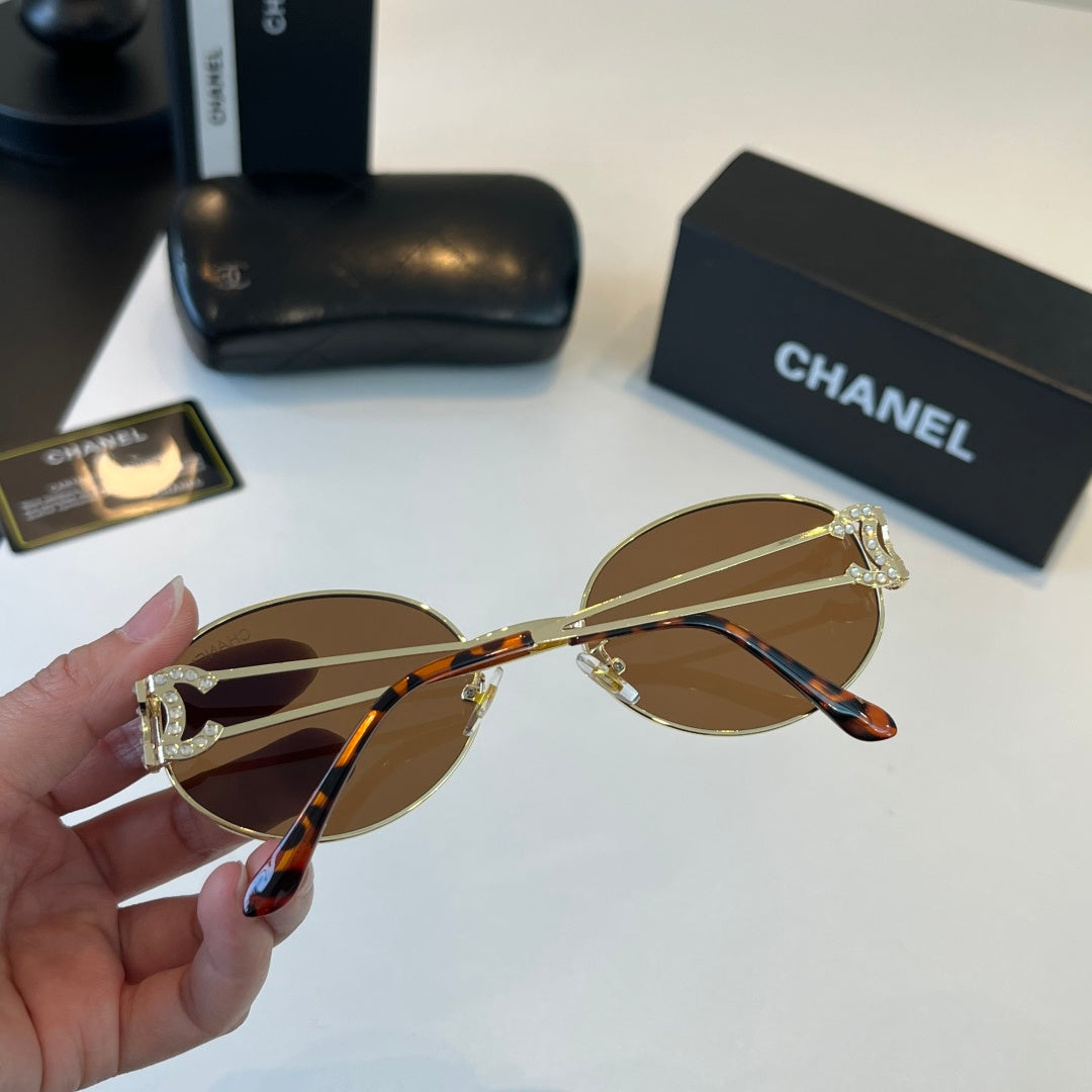 Chanel Metal Fashion Brown Lens Sunglasses for Men & Women - 486668 - detail image 8
