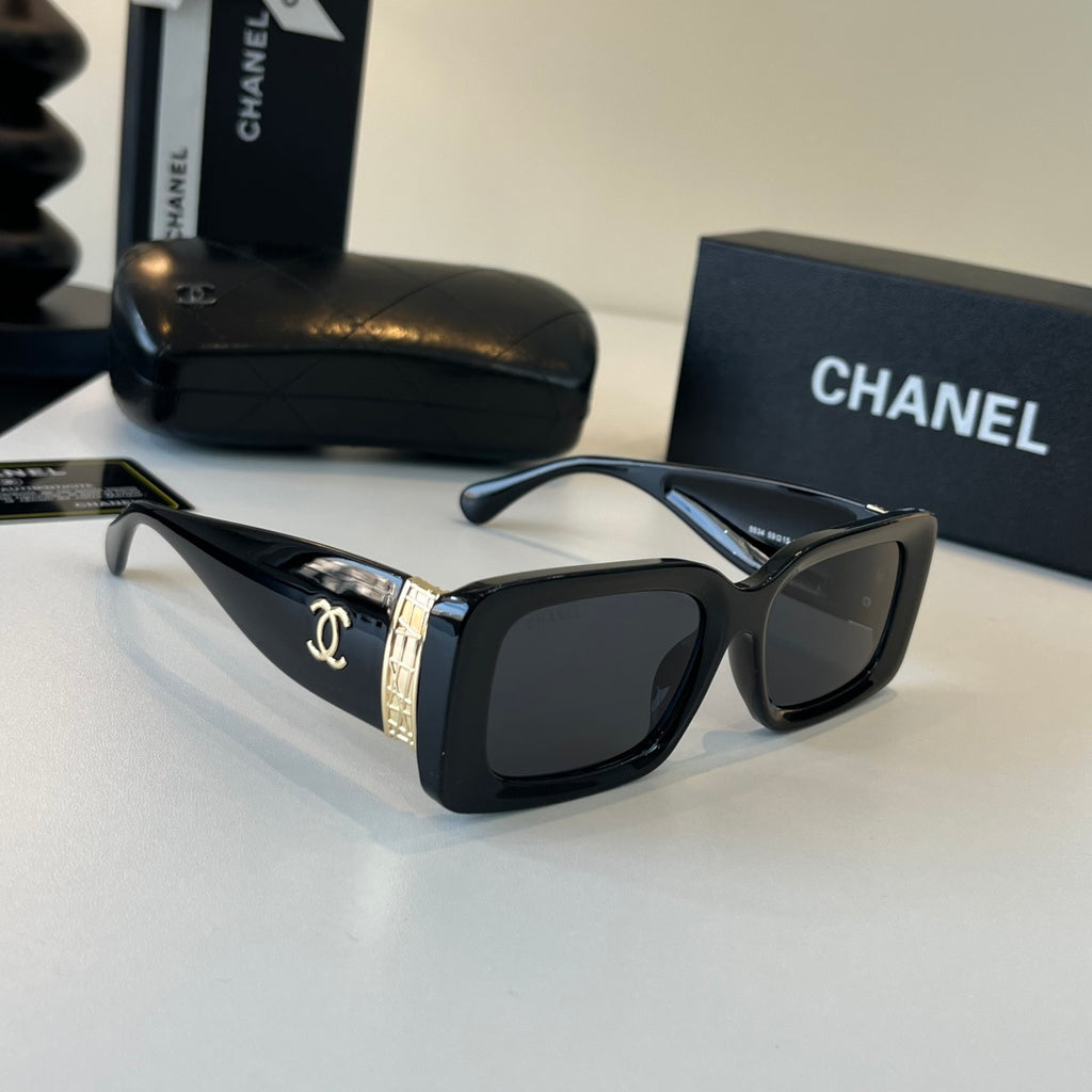 Chanel Fashion Black Lens Sunglasses for Men & Women - 493445
