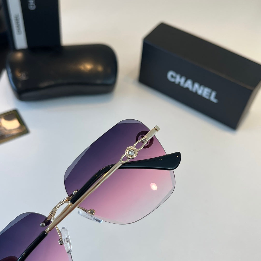 Chanel Fashion Purple Lens Sunglasses for Men & Women - detail image 6