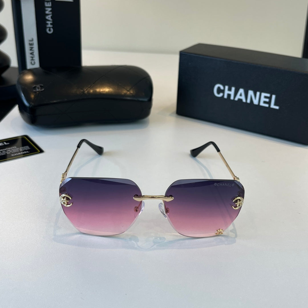 Chanel Fashion Purple Lens Sunglasses for Men & Women - detail image 2