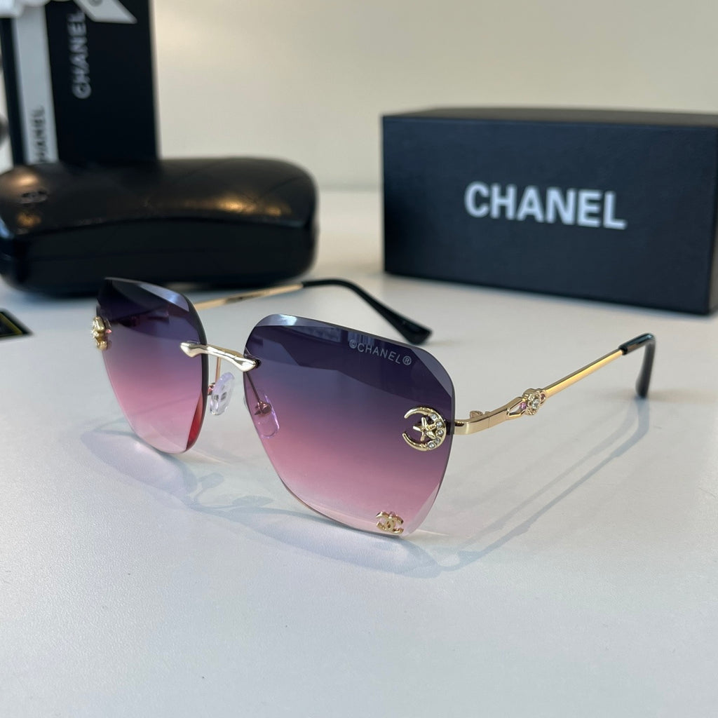 Chanel Fashion Purple Lens Sunglasses for Men & Women - detail image 3