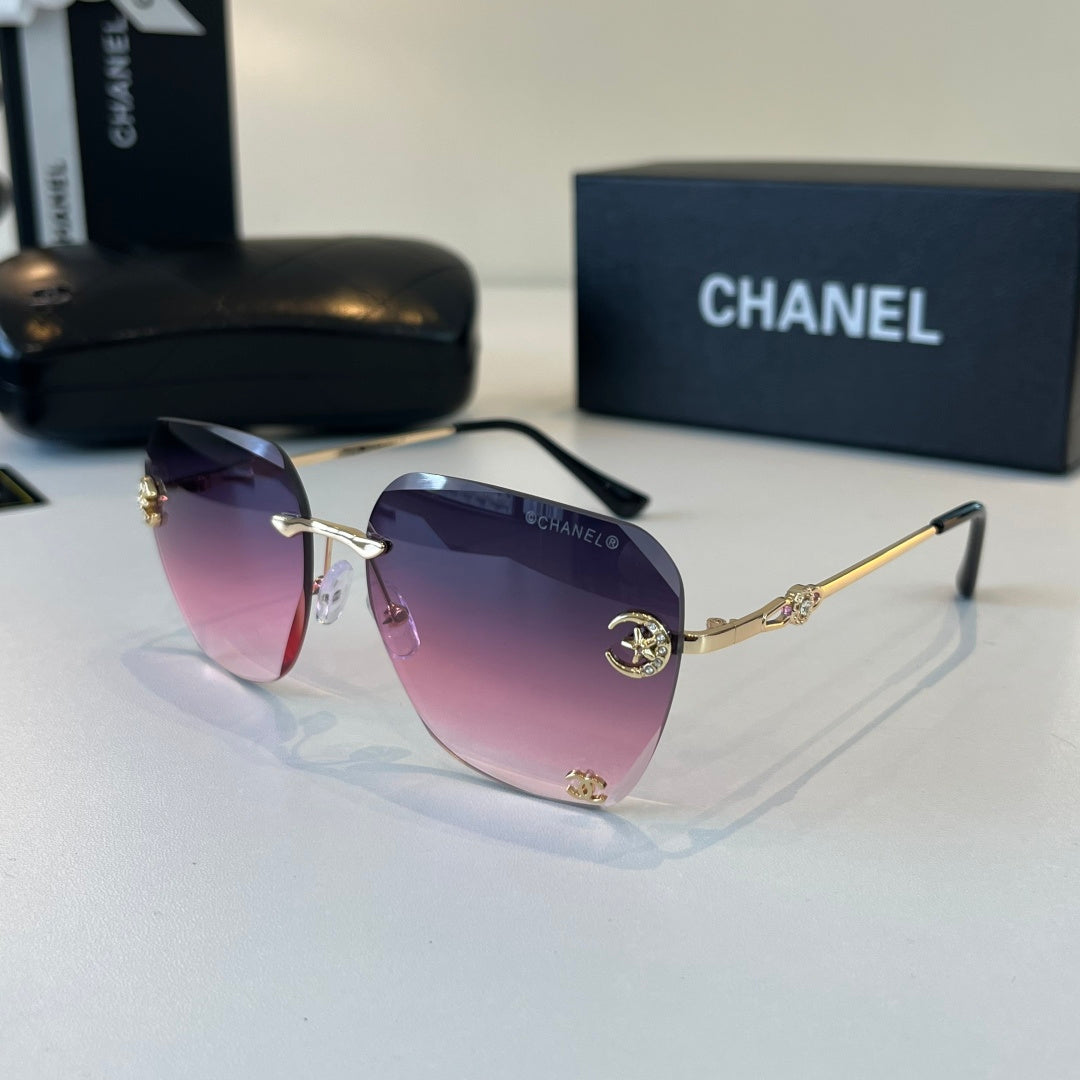 Chanel Fashion Purple Lens Sunglasses for Men & Women - detail image 3