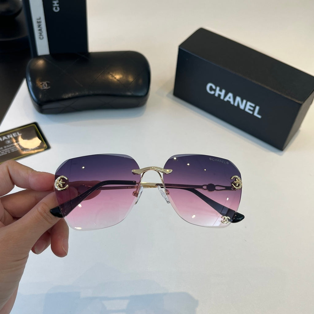 Chanel Fashion Purple Lens Sunglasses for Men & Women - detail image 4