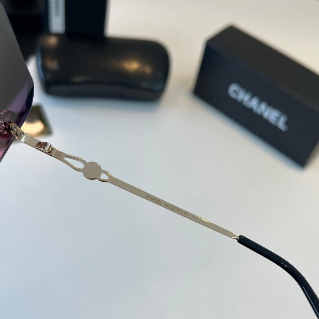 Chanel Fashion Purple Lens Sunglasses for Men & Women - detail image 9