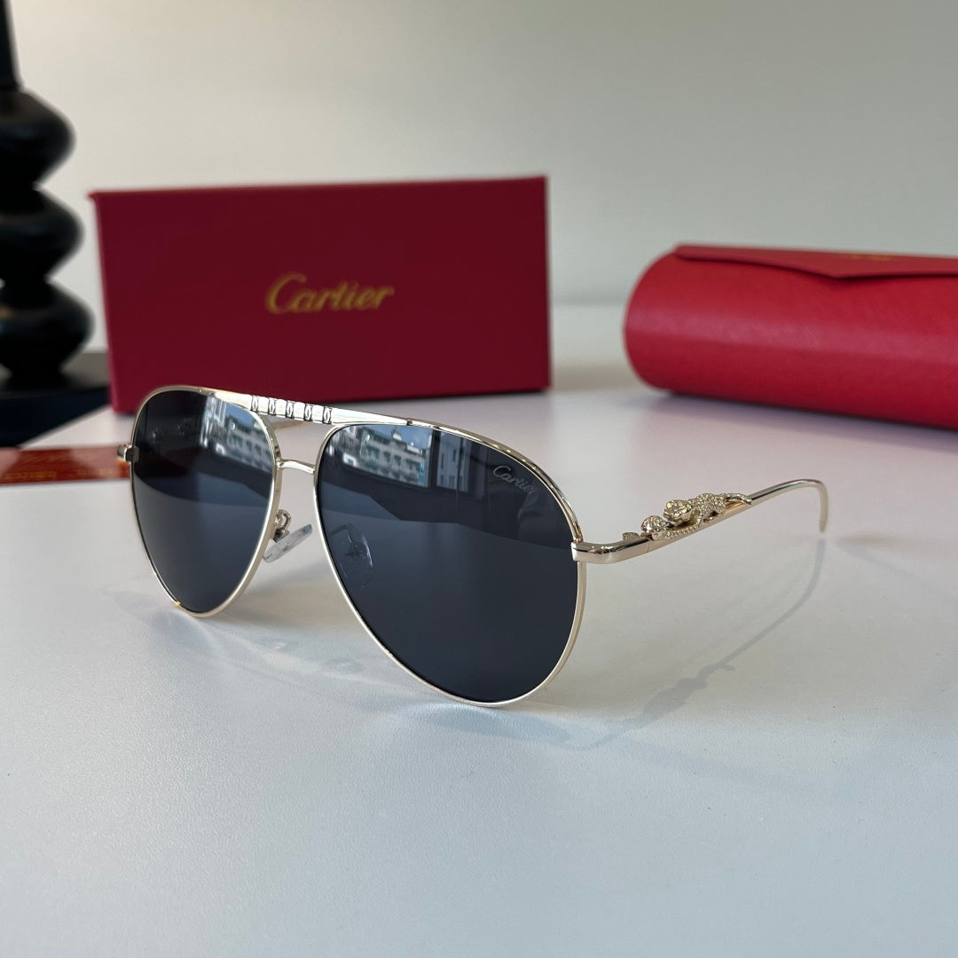 Cartier Lightweight Metal Rimless Silver Lens Sunglasses for Men & Wo - 465729 - detail image 3