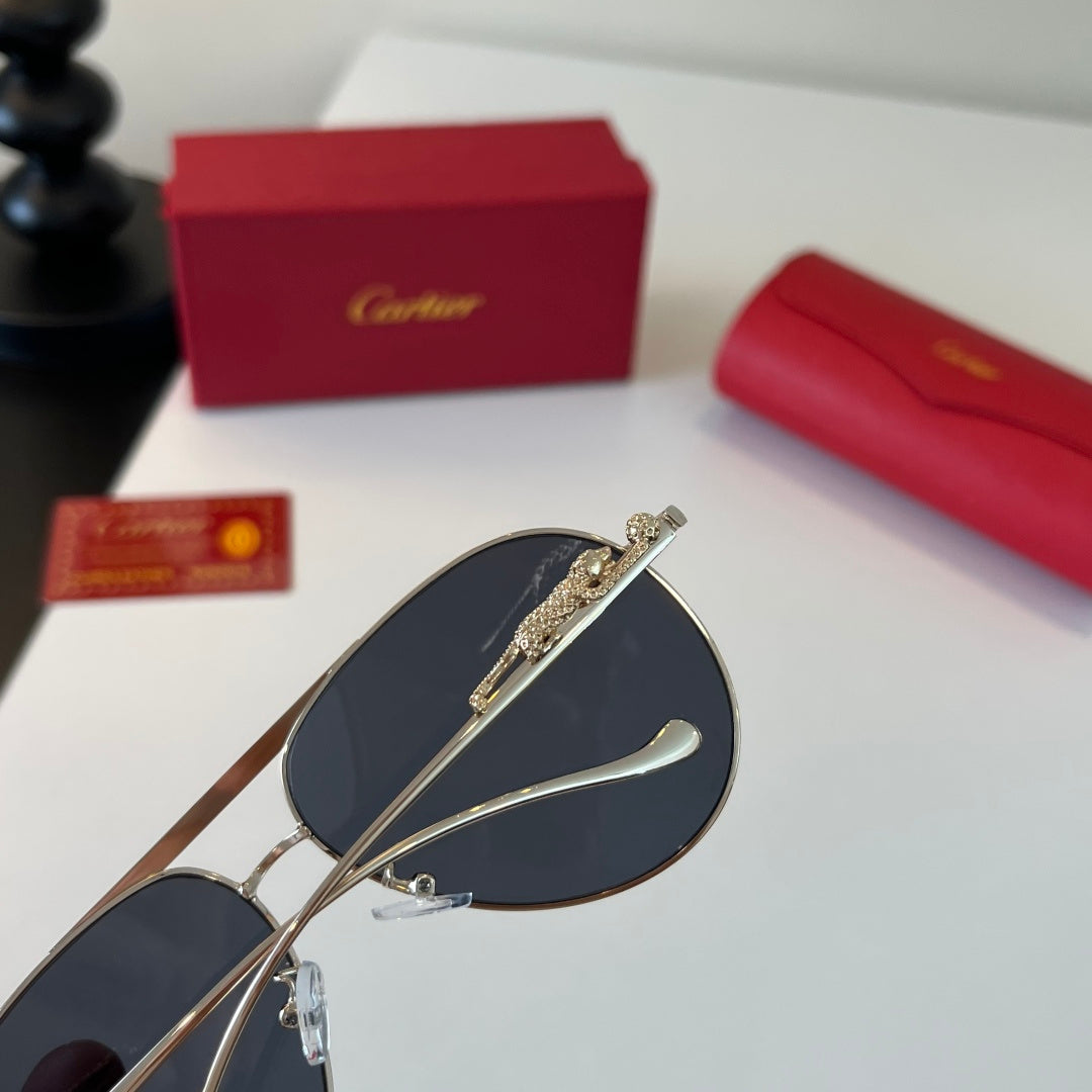 Cartier Lightweight Metal Rimless Silver Lens Sunglasses for Men & Wo - 465729 - detail image 9