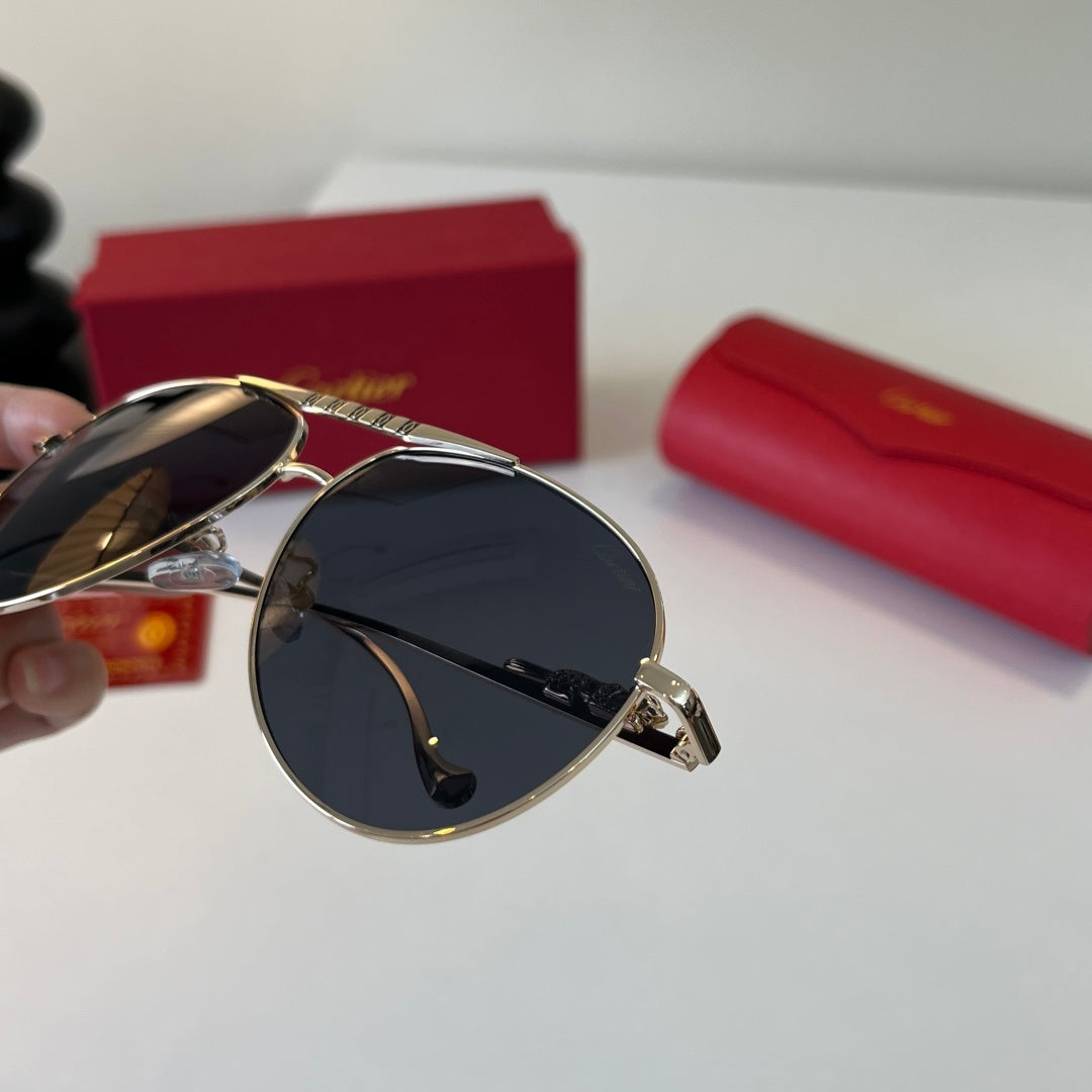 Cartier Lightweight Metal Rimless Silver Lens Sunglasses for Men & Wo - 465729 - detail image 7