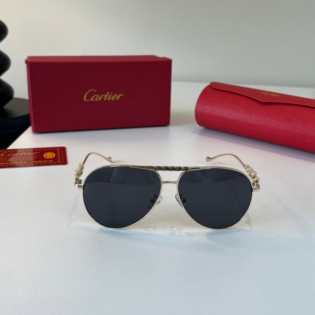 Cartier Lightweight Metal Rimless Silver Lens Sunglasses for Men & Wo - 465729 - detail image 2