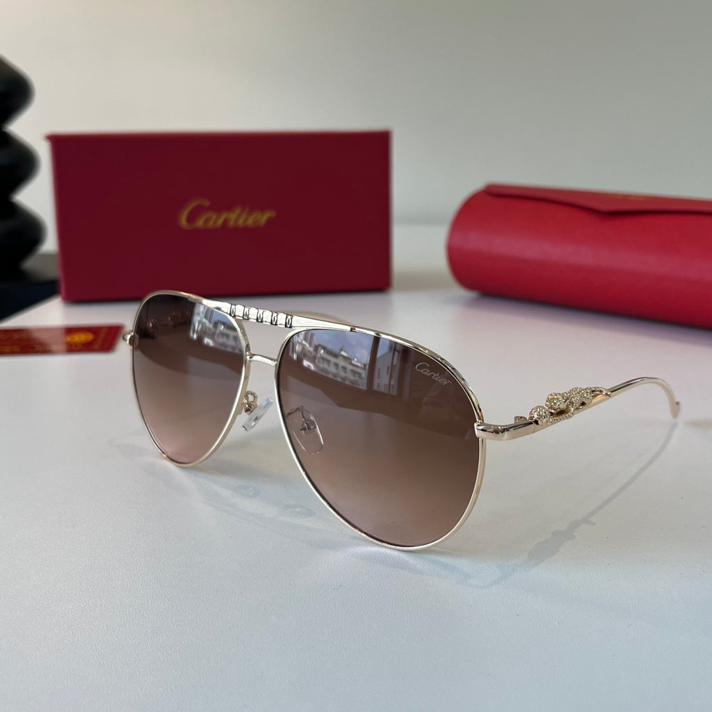 Cartier Lightweight Metal Rimless Red Lens Sunglasses for Men & Women - 465730 - detail image 3