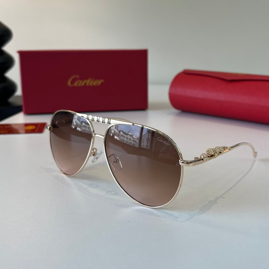 Cartier Lightweight Metal Rimless Red Lens Sunglasses for Men & Women - 465730 - detail image 3