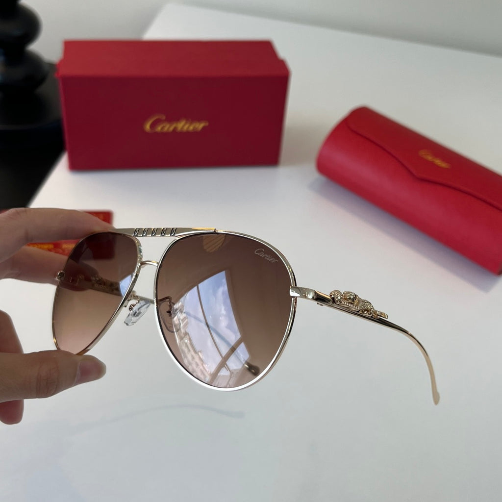 Cartier Lightweight Metal Rimless Red Lens Sunglasses for Men & Women - 465730 - detail image 4