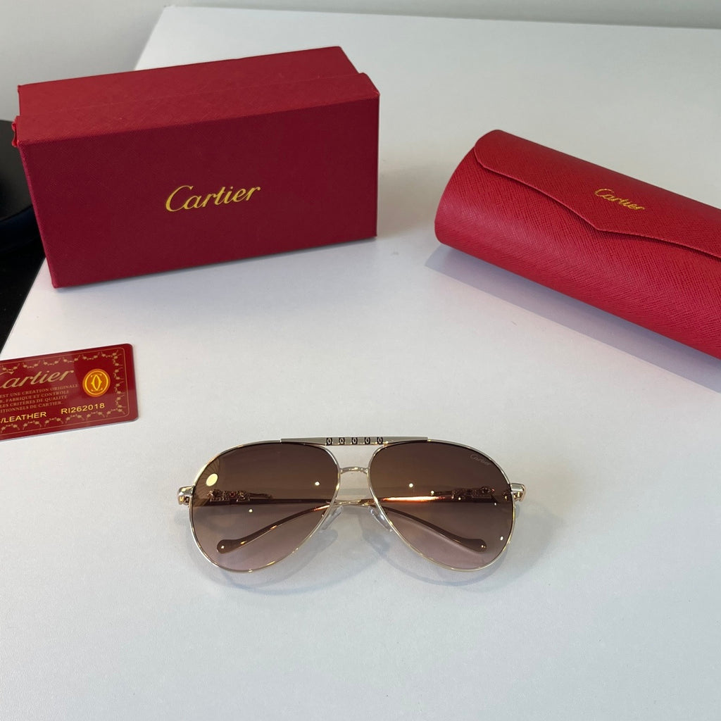 Cartier Lightweight Metal Rimless Red Lens Sunglasses for Men & Women - 465730 - detail image 6