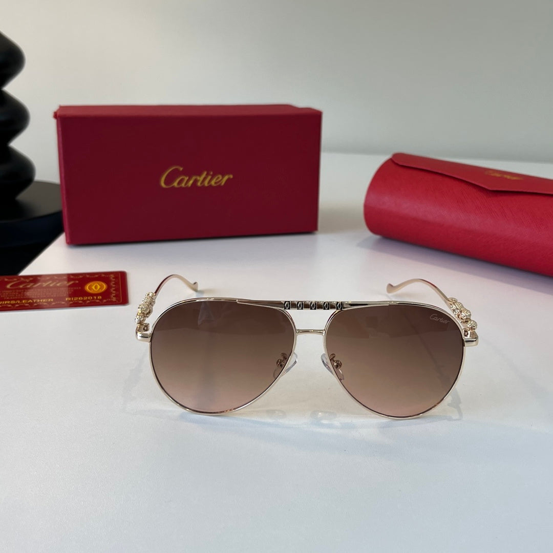 Cartier Lightweight Metal Rimless Red Lens Sunglasses for Men & Women - 465730 - detail image 2