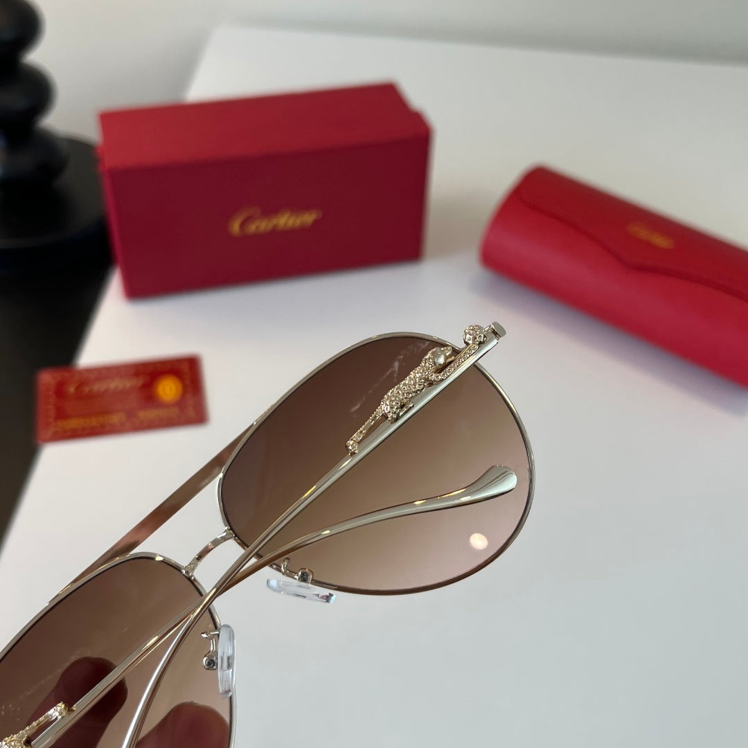Cartier Lightweight Metal Rimless Red Lens Sunglasses for Men & Women - 465730 - detail image 8