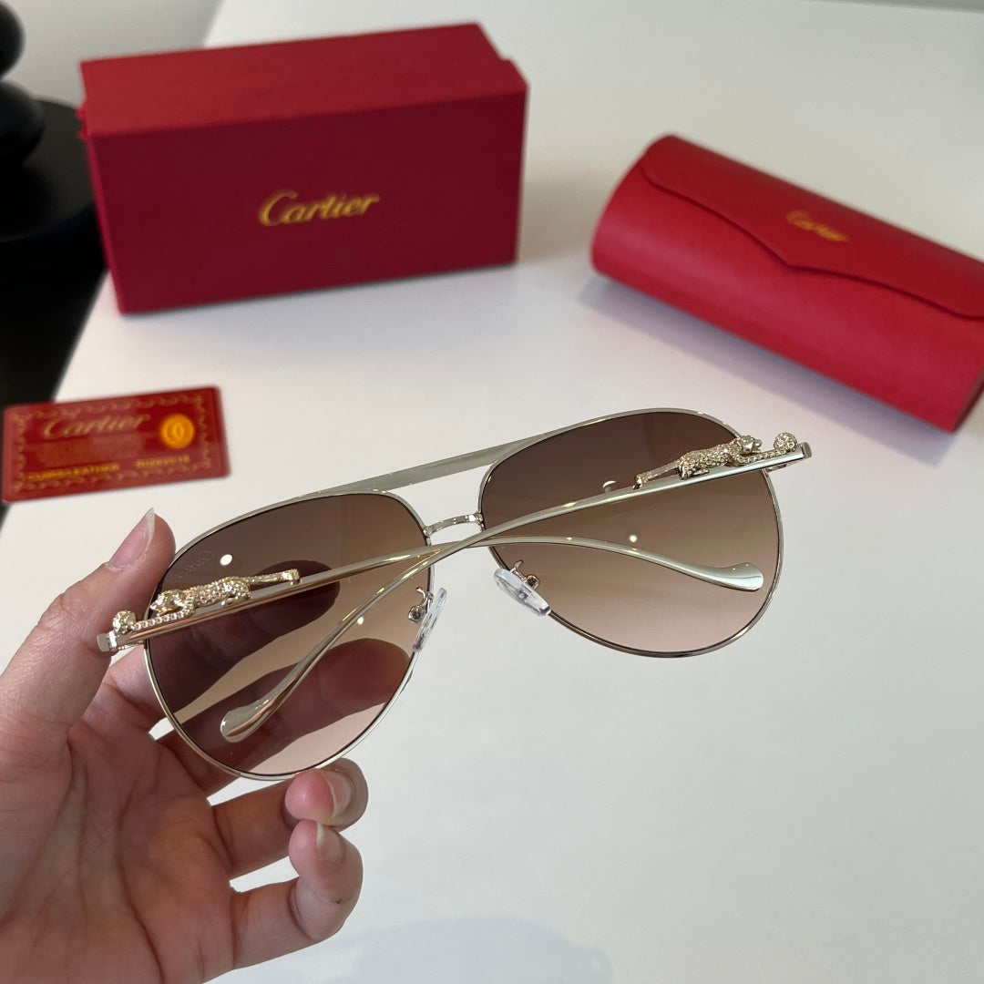Cartier Lightweight Metal Rimless Red Lens Sunglasses for Men & Women - 465730 - detail image 9