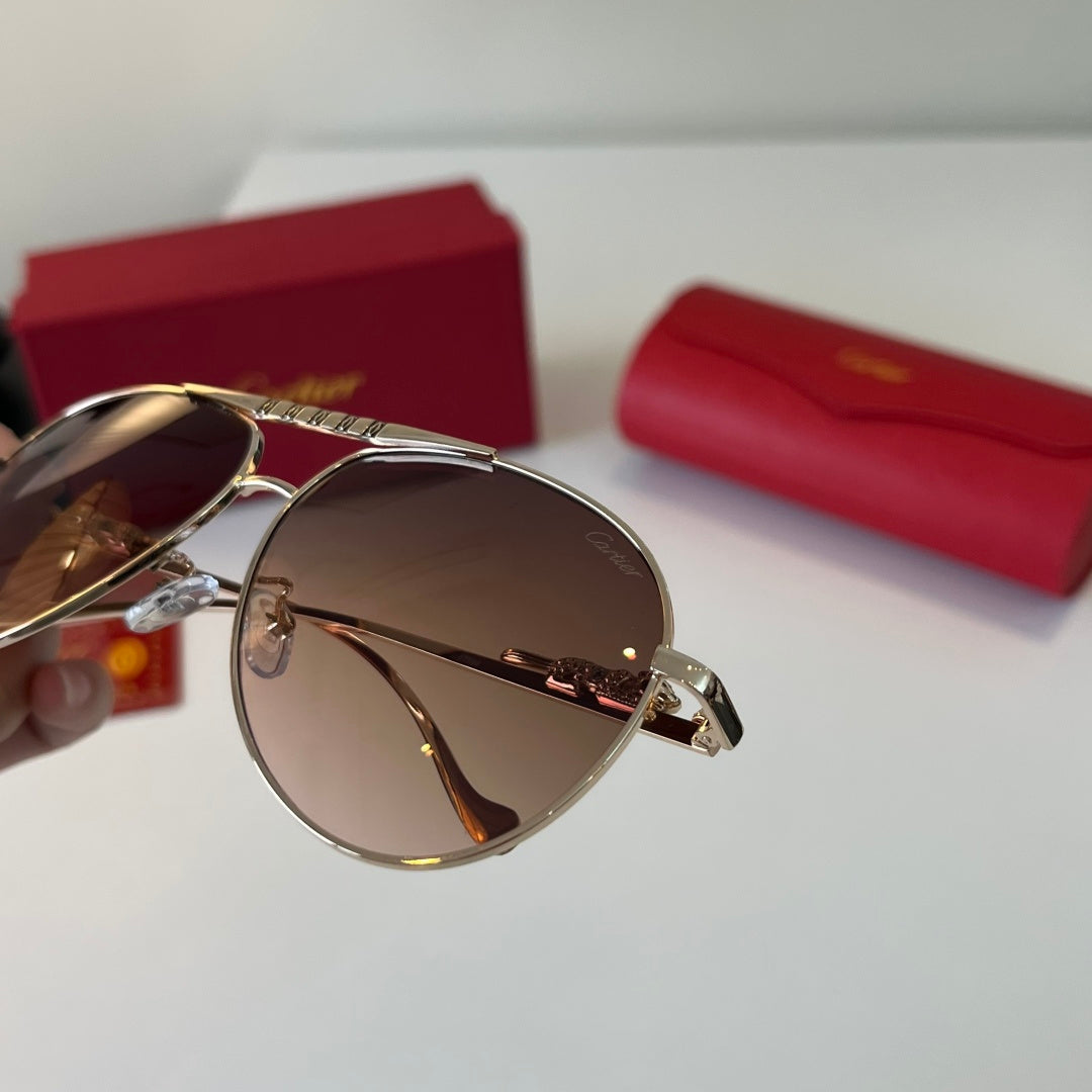 Cartier Lightweight Metal Rimless Red Lens Sunglasses for Men & Women - 465730 - detail image 7