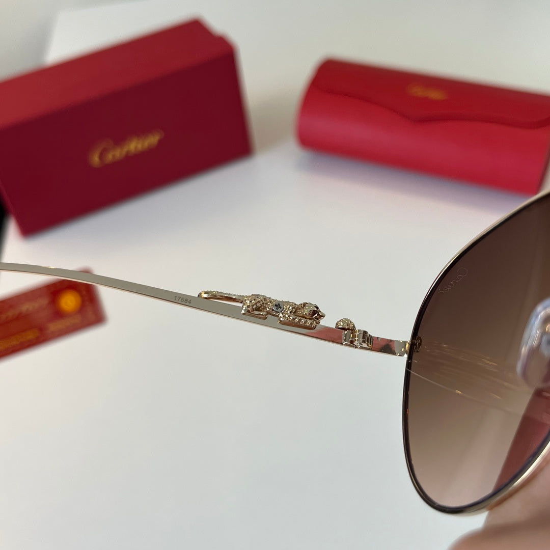 Cartier Lightweight Metal Rimless Red Lens Sunglasses for Men & Women - 465730 - detail image 10