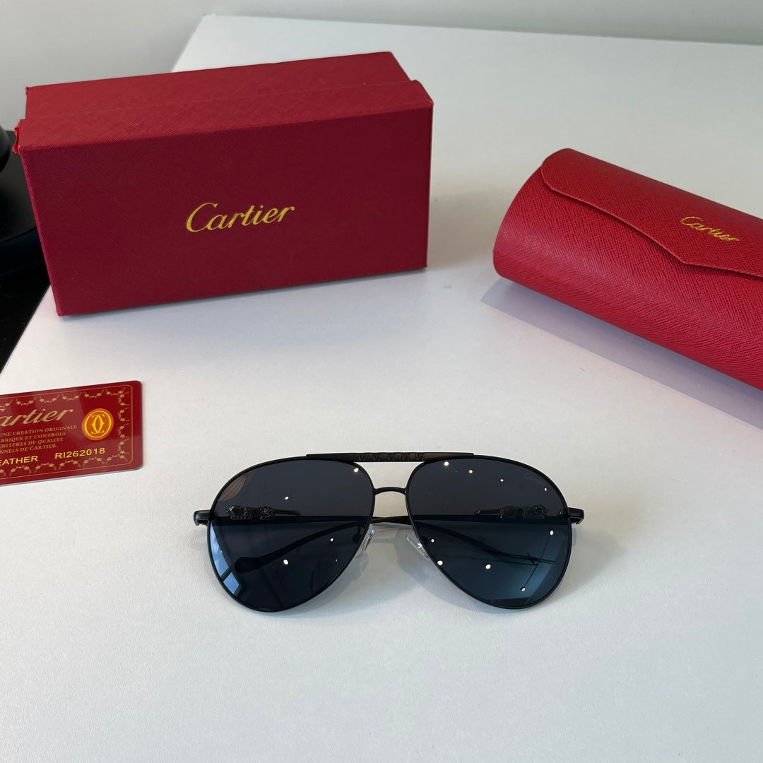 Cartier Lightweight Metal Rimless Silver Lens Sunglasses for Men & Wo - 465731 - detail image 3