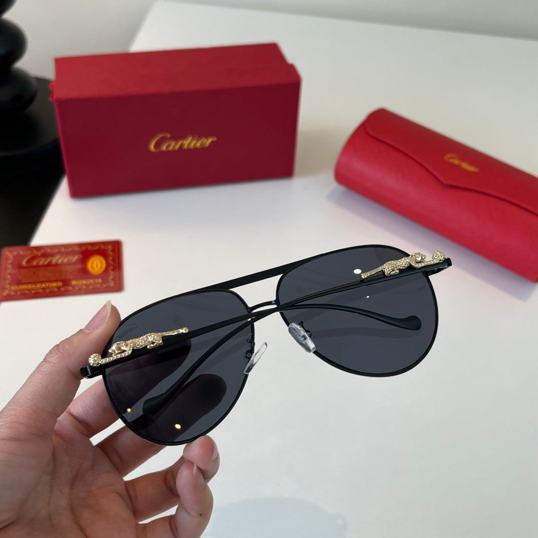 Cartier Lightweight Metal Rimless Silver Lens Sunglasses for Men & Wo - 465731 - detail image 7