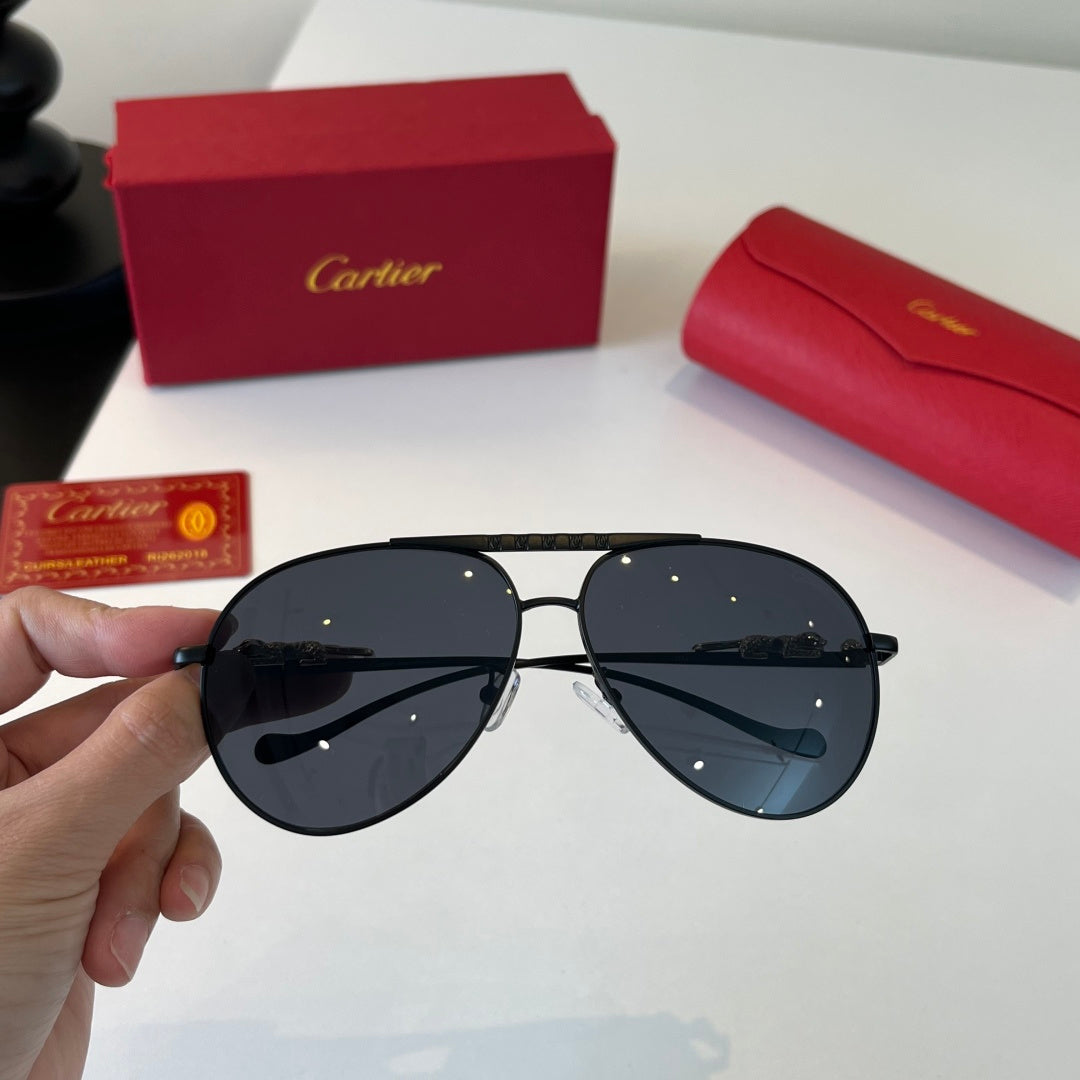 Cartier Lightweight Metal Rimless Silver Lens Sunglasses for Men & Wo - 465731 - detail image 4