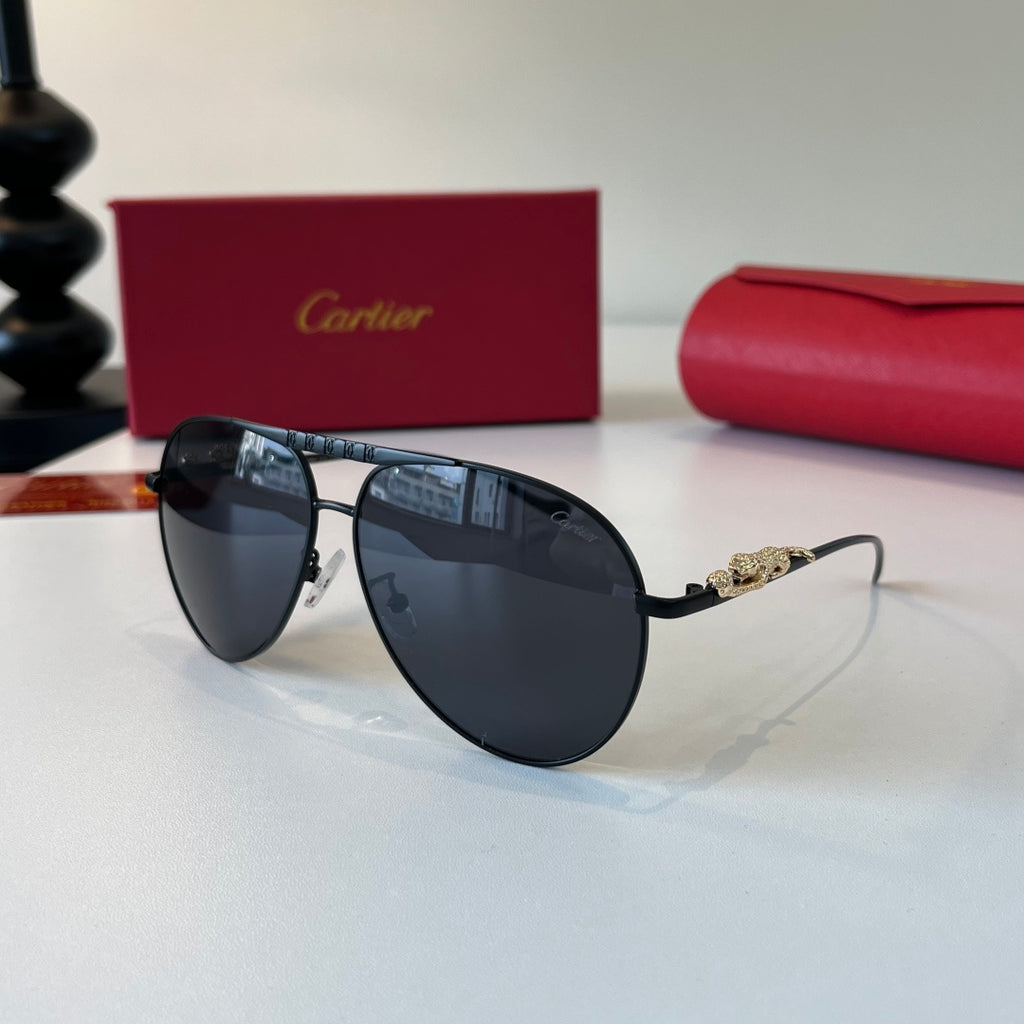 Cartier Lightweight Metal Rimless Silver Lens Sunglasses for Men & Wo - 465731 - detail image 2