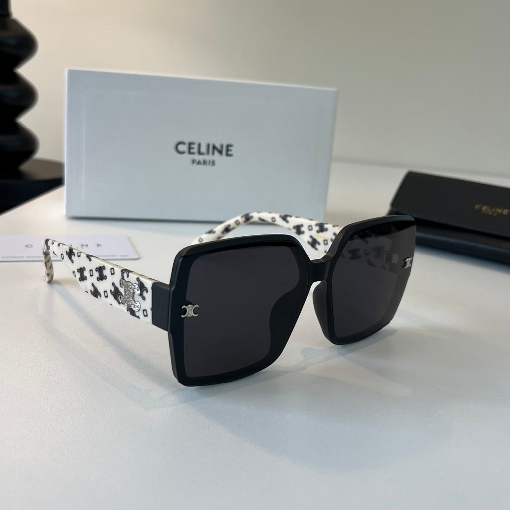 Celine Fashion Black Lens Sunglasses for Men & Women - 431943