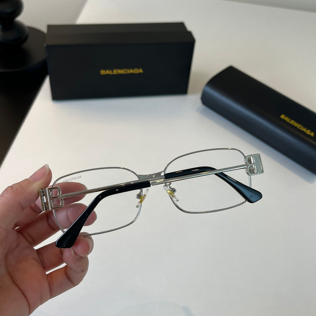 Balenciaga Rectangular Silver Lens Sunglasses for Men & Women - 466028 - detail image 8