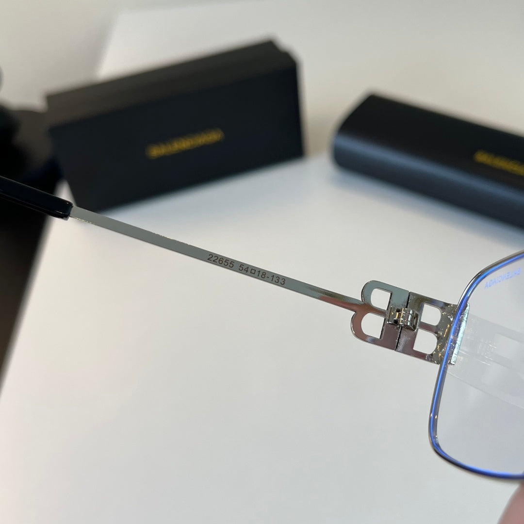 Balenciaga Rectangular Silver Lens Sunglasses for Men & Women - 399138 - detail image 9
