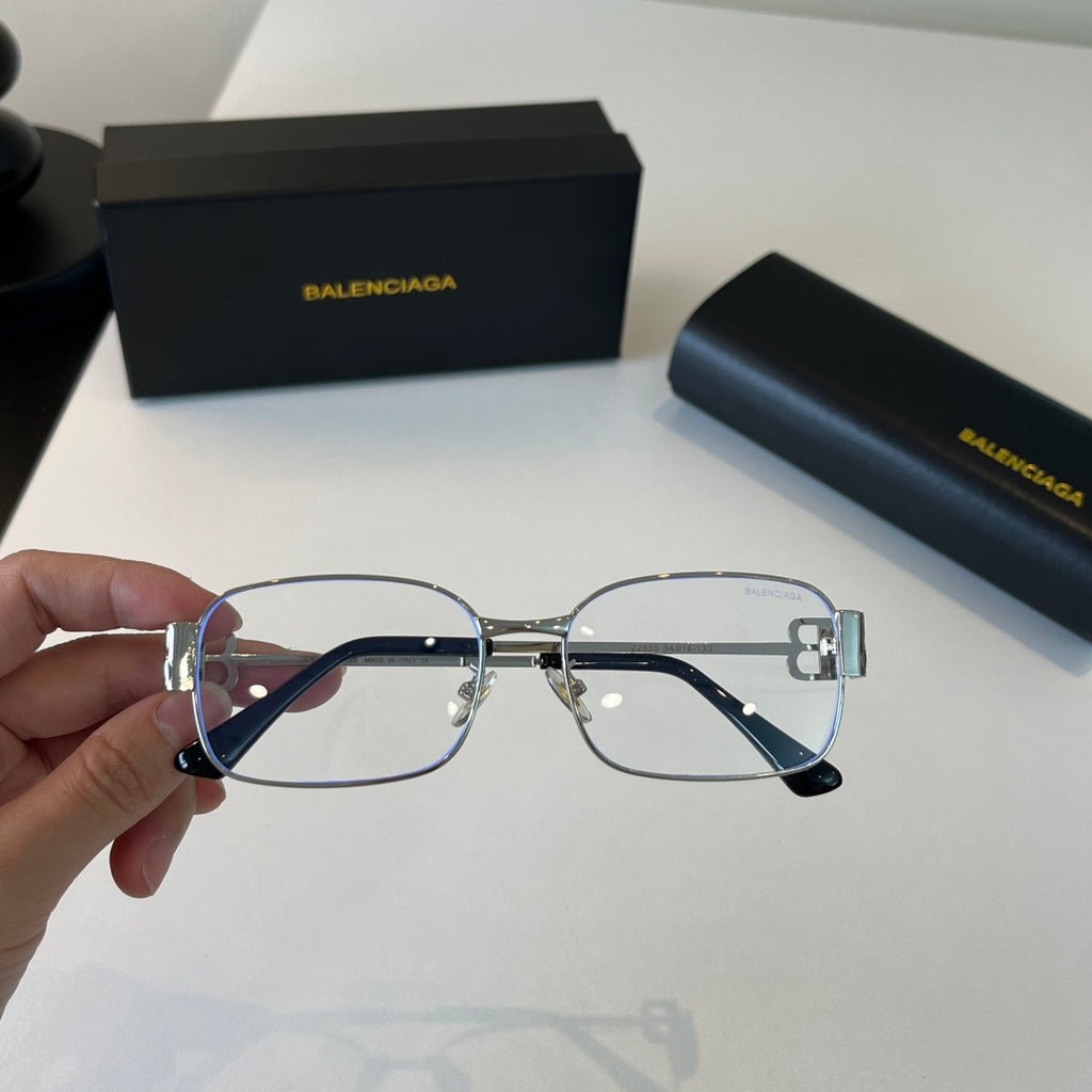 Balenciaga Rectangular Silver Lens Sunglasses for Men & Women - 399138 - detail image 5