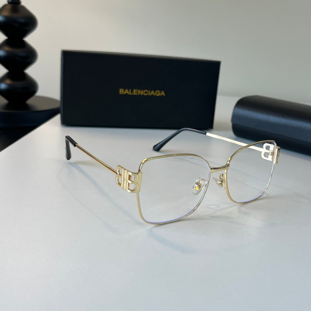 Balenciaga Rectangular Silver Lens Sunglasses for Men & Women - 399139