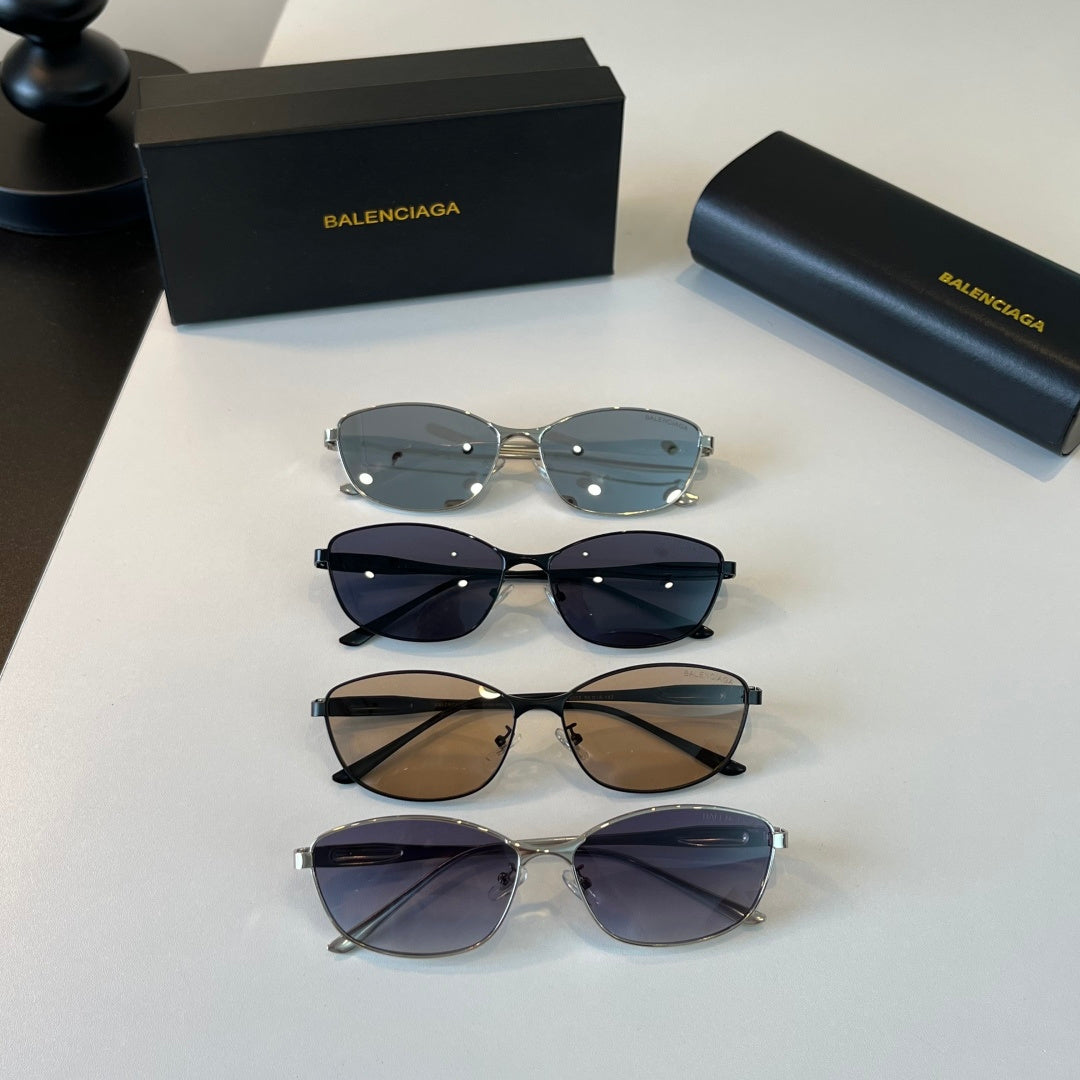 Balenciaga Rectangular Silver Lens Sunglasses for Men & Women - 466033 - detail image 11