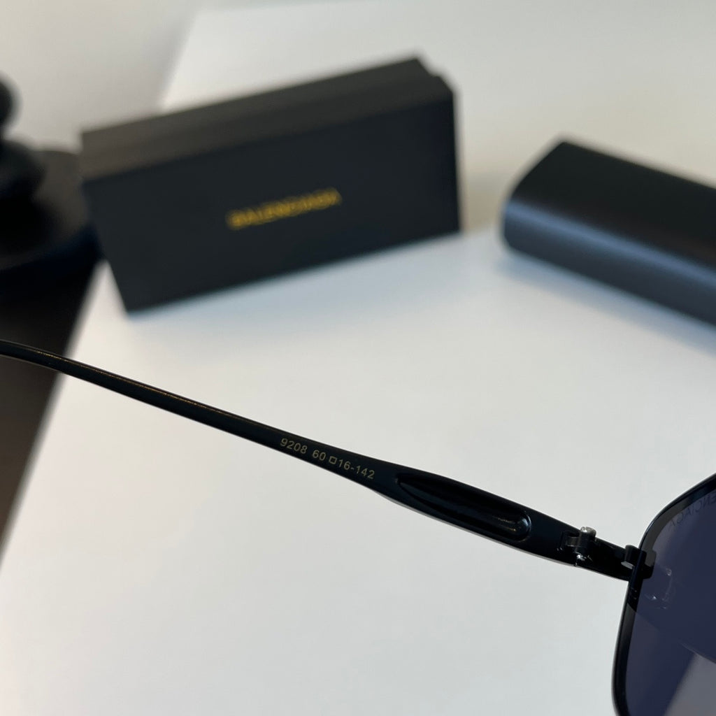 Balenciaga Rectangular Blue Lens Sunglasses for Men & Women - 358637 - detail image 9