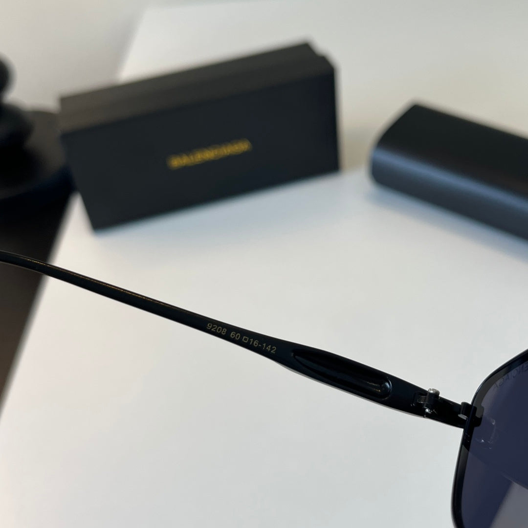 Balenciaga Rectangular Blue Lens Sunglasses for Men & Women - 358637 - detail image 9