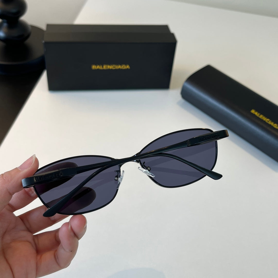 Balenciaga Rectangular Blue Lens Sunglasses for Men & Women - 358637 - detail image 8