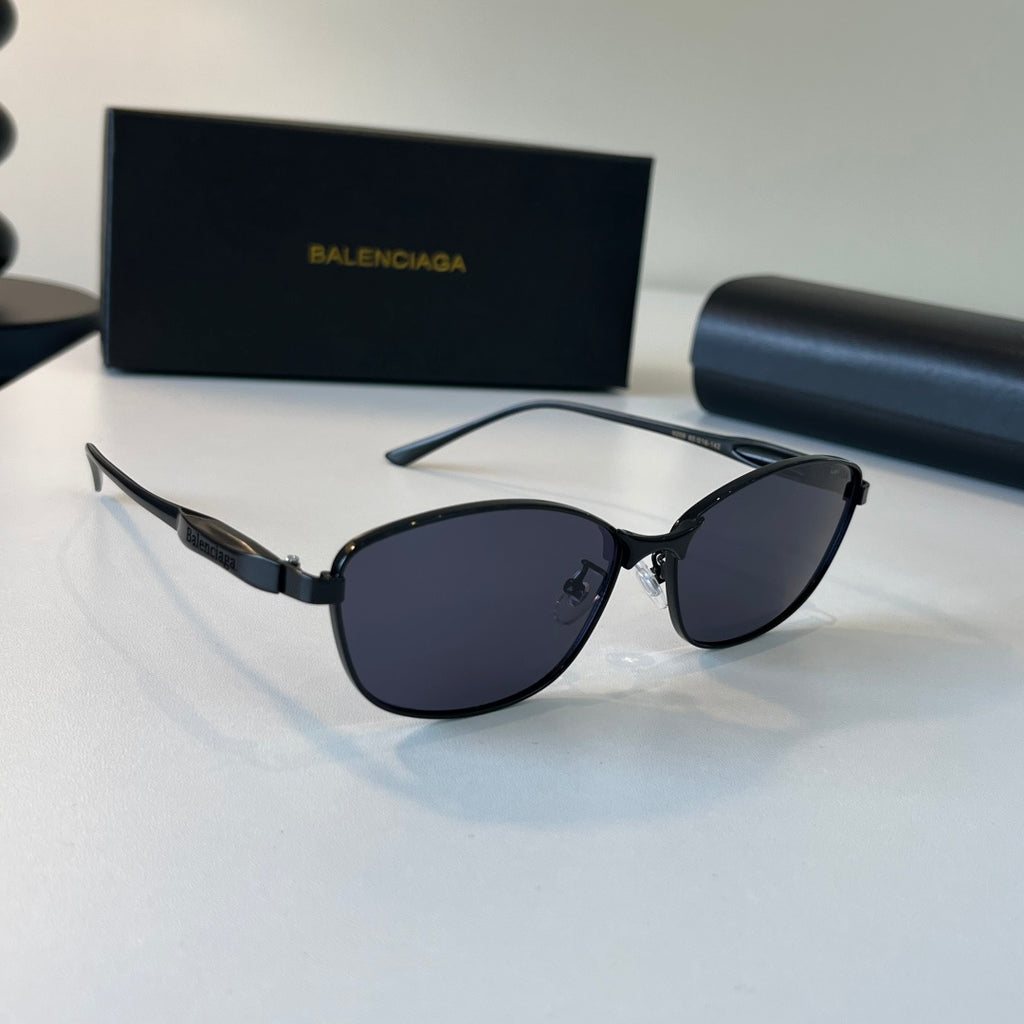 Balenciaga Rectangular Blue Lens Sunglasses for Men & Women - 358637