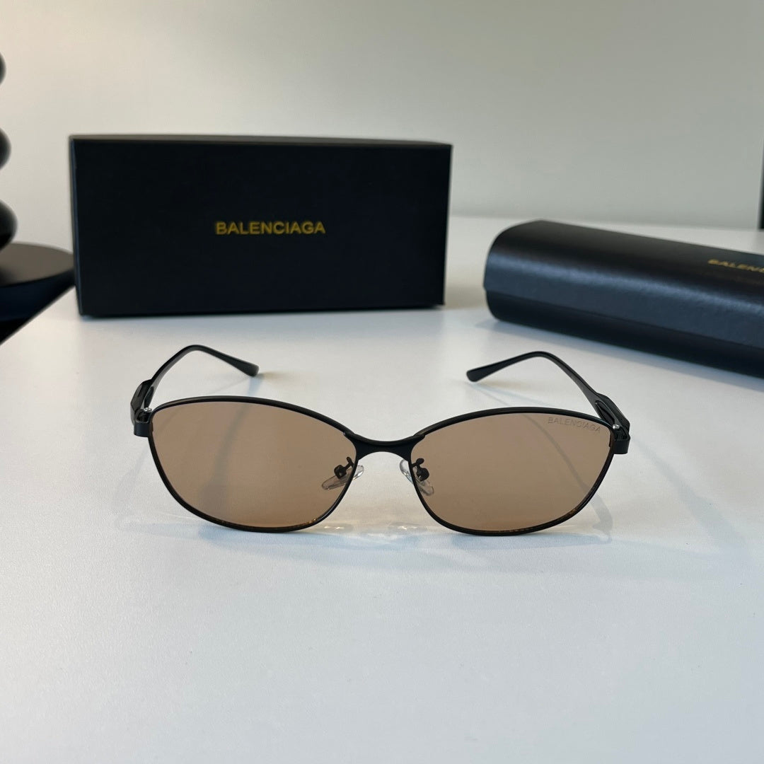 Balenciaga Rectangular Brown Lens Sunglasses for Men & Women - 466032 - detail image 2
