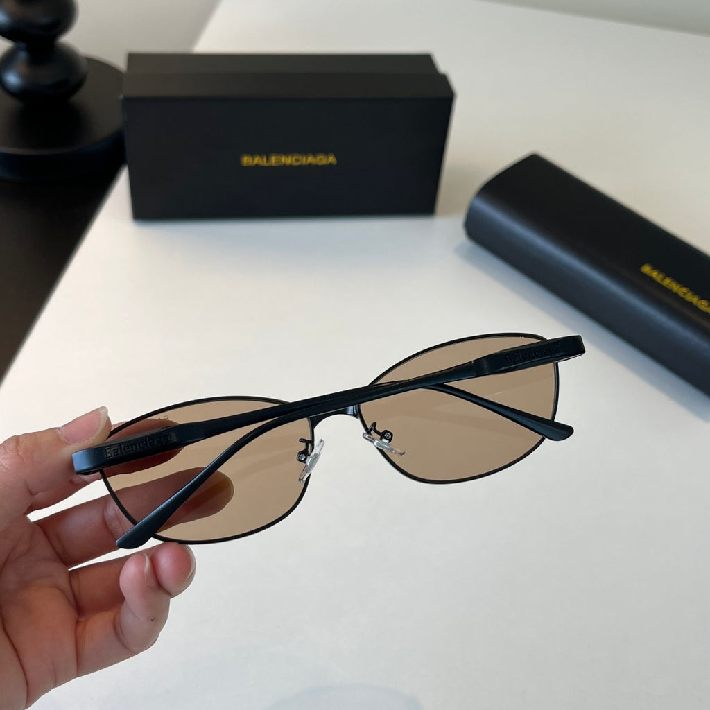 Balenciaga Rectangular Brown Lens Sunglasses for Men & Women - 358638 - detail image 8