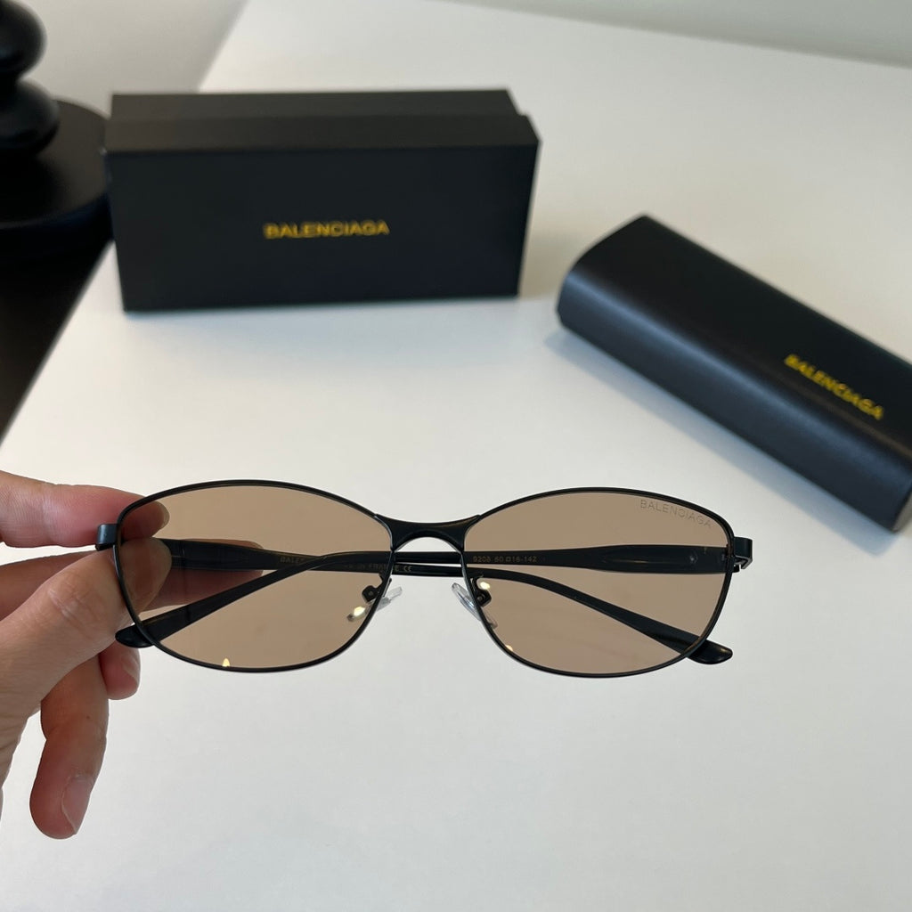 Balenciaga Rectangular Brown Lens Sunglasses for Men & Women - 358638 - detail image 5