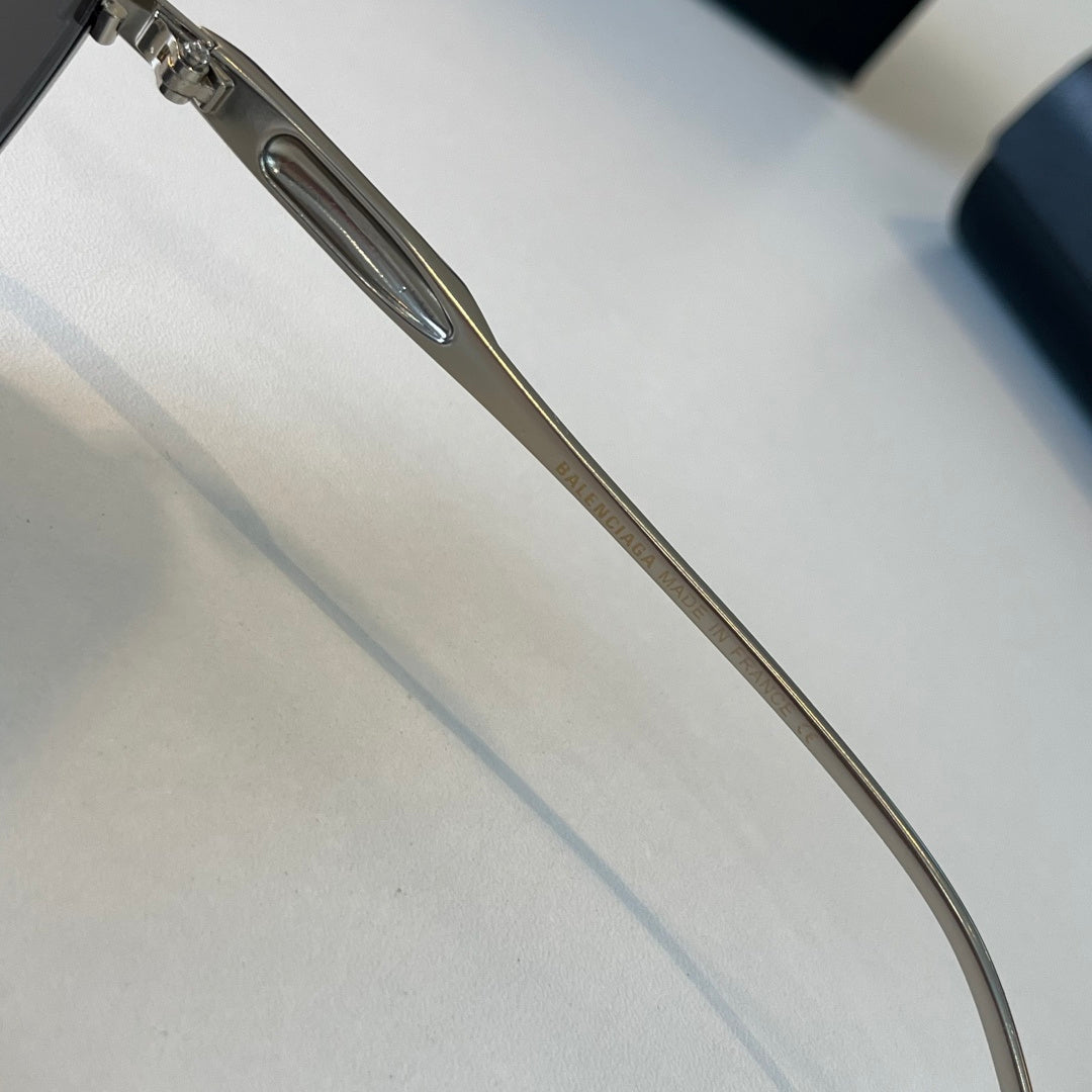 Balenciaga Rectangular Silver Lens Sunglasses for Men & Women - 358639 - detail image 10